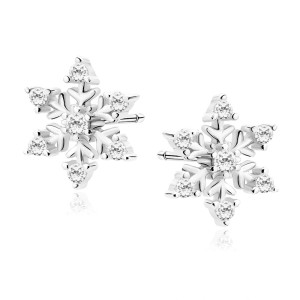 Cercei argint fulg de nea cu pietre DiAmanti Z1788ER_W-DIA (Argint 925‰ 1 g.) Cercei argint fulg de nea cu pietre DiAmanti Z1788ER_W-DIA (Argint 925‰ 1 g.)